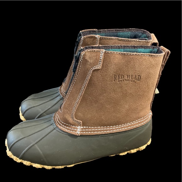 Womens Front Zip Duck Boots Sz 